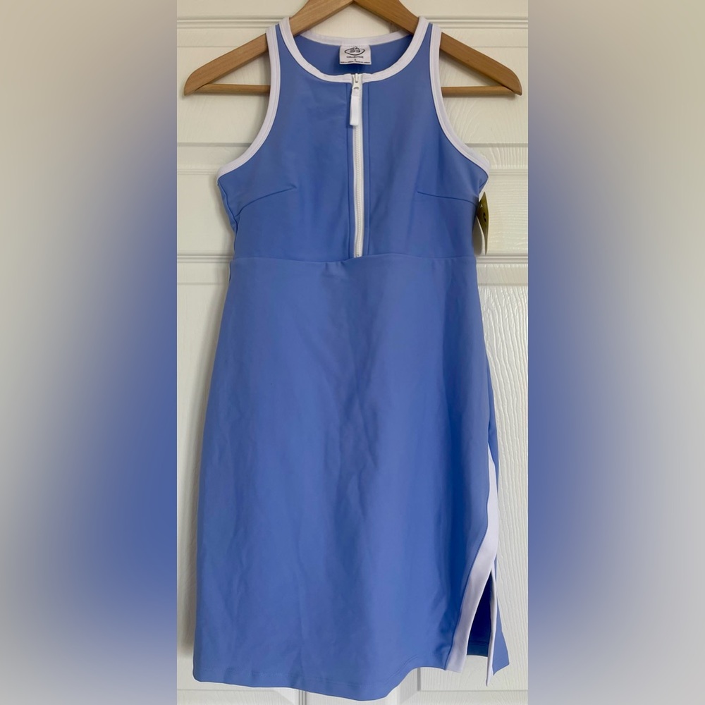 NWT SAGE Ladies' Active Dress with attached shorts, Periwinkle color~Sz Small